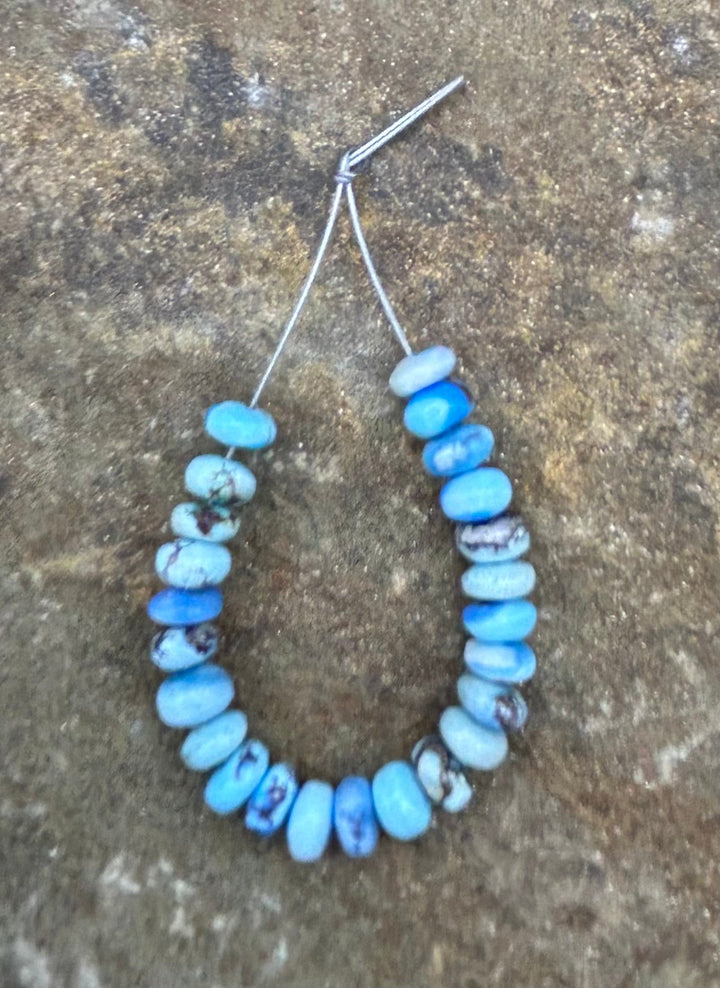 RARE AAA+ Golden Hills Turquoise (Kazakhstan) Handcut 5-6mm