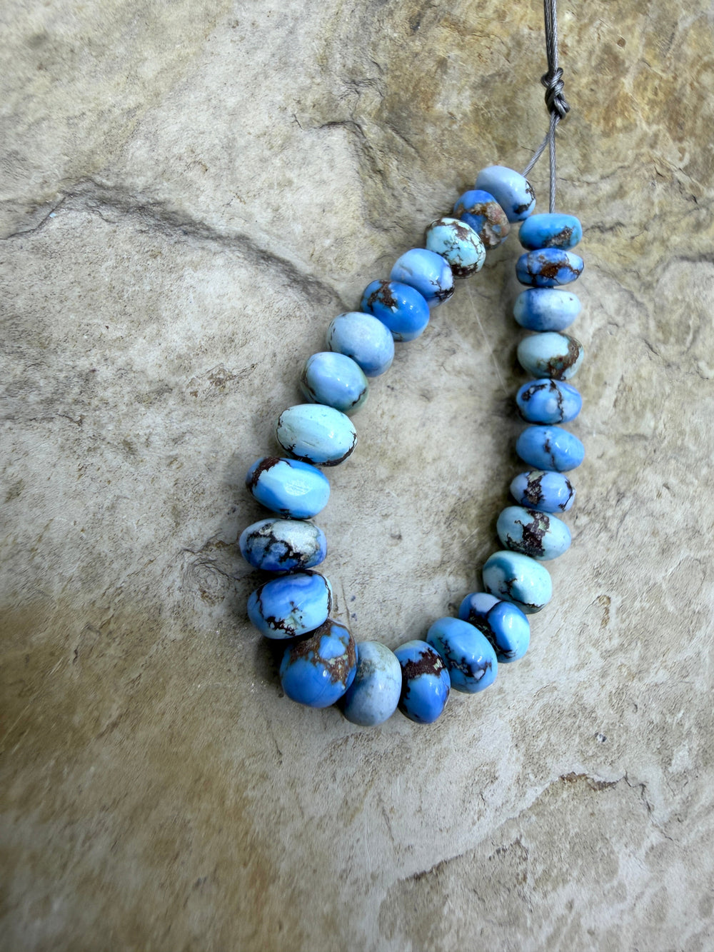 RARE AAA+ Golden Hills Turquoise (Kazakhstan) Handcut 5-6mm