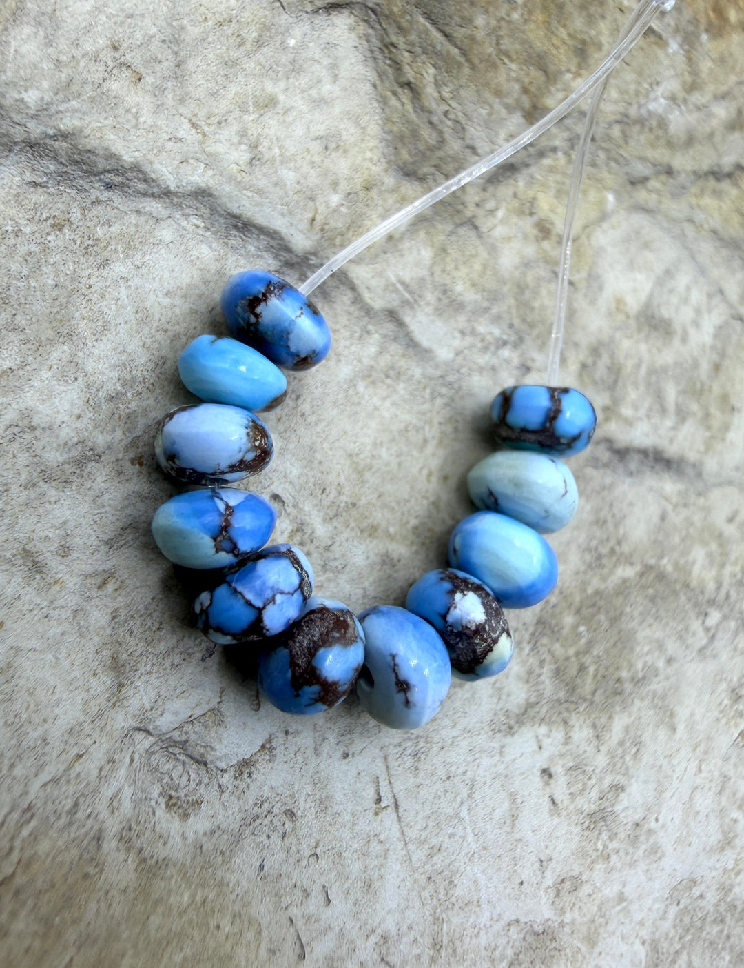 RARE AAA+ Golden Hills Turquoise (Kazakhstan) Handcut 5mm