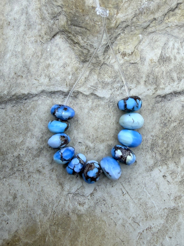 RARE AAA+ Golden Hills Turquoise (Kazakhstan) Handcut 5mm