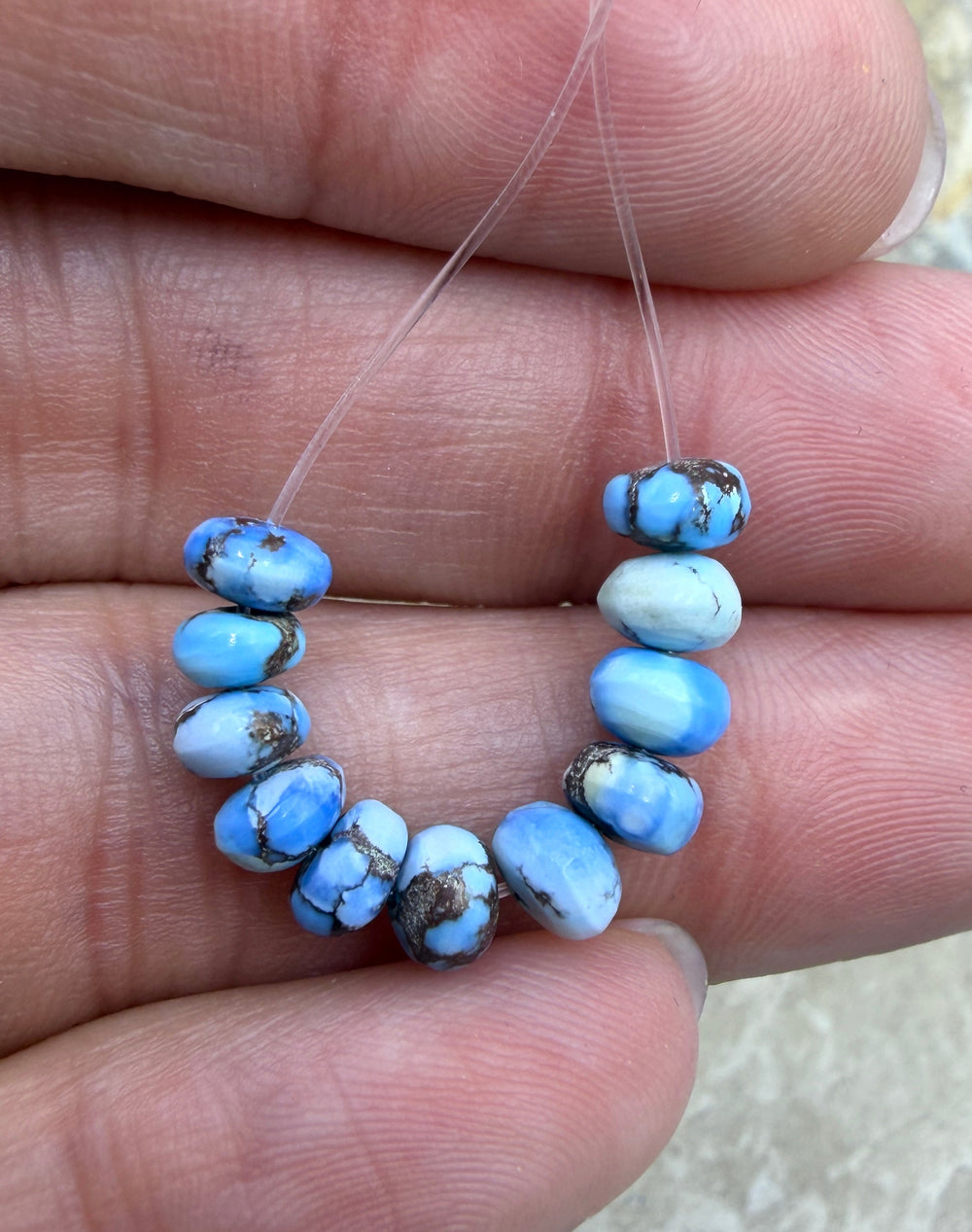 RARE AAA+ Golden Hills Turquoise (Kazakhstan) Handcut 5mm