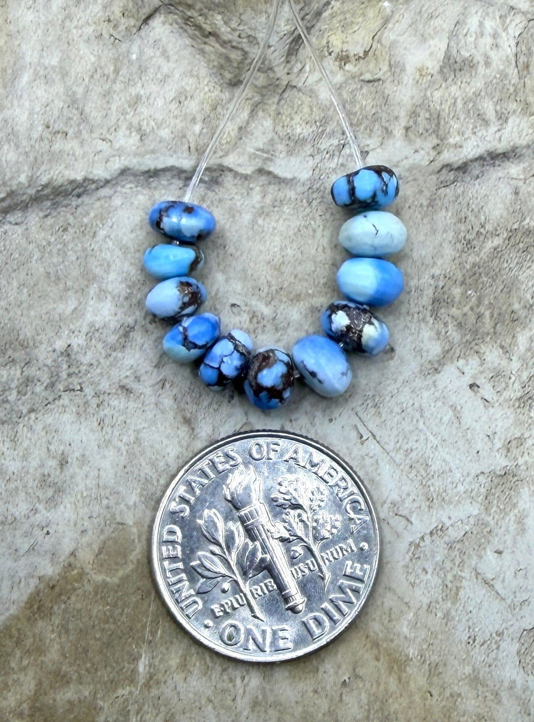 RARE AAA+ Golden Hills Turquoise (Kazakhstan) Handcut 5mm