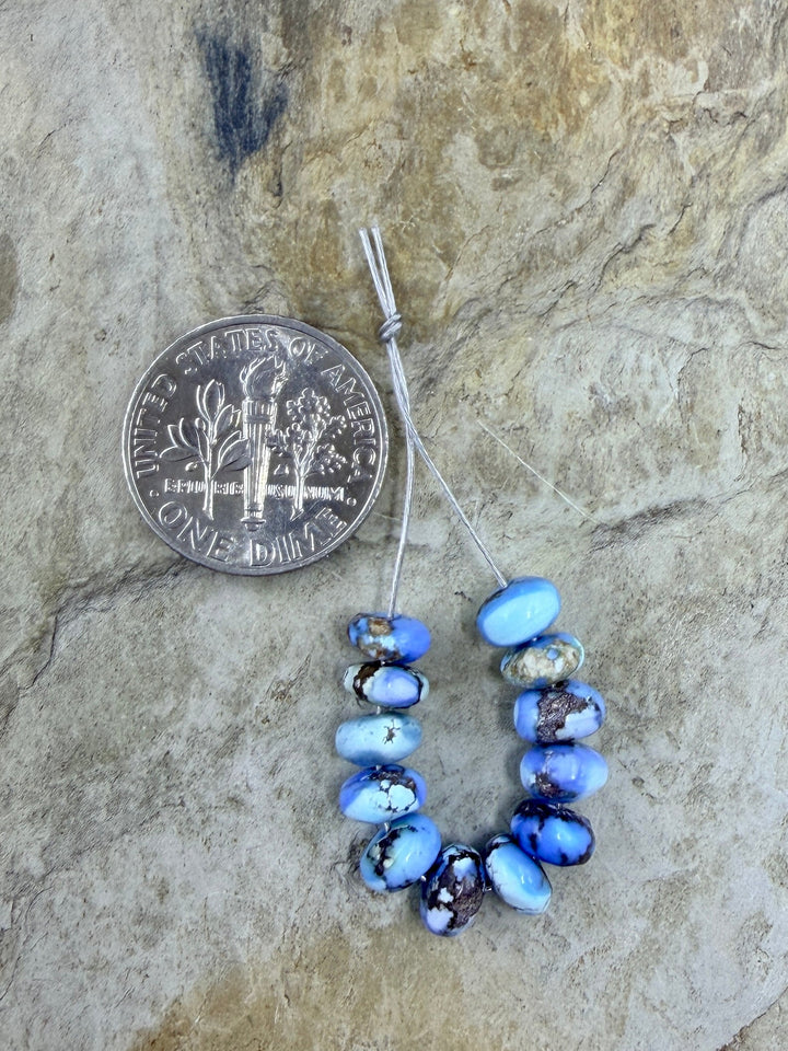 RARE AAA+ Golden Hills Turquoise (Kazakhstan) Handcut 5mm