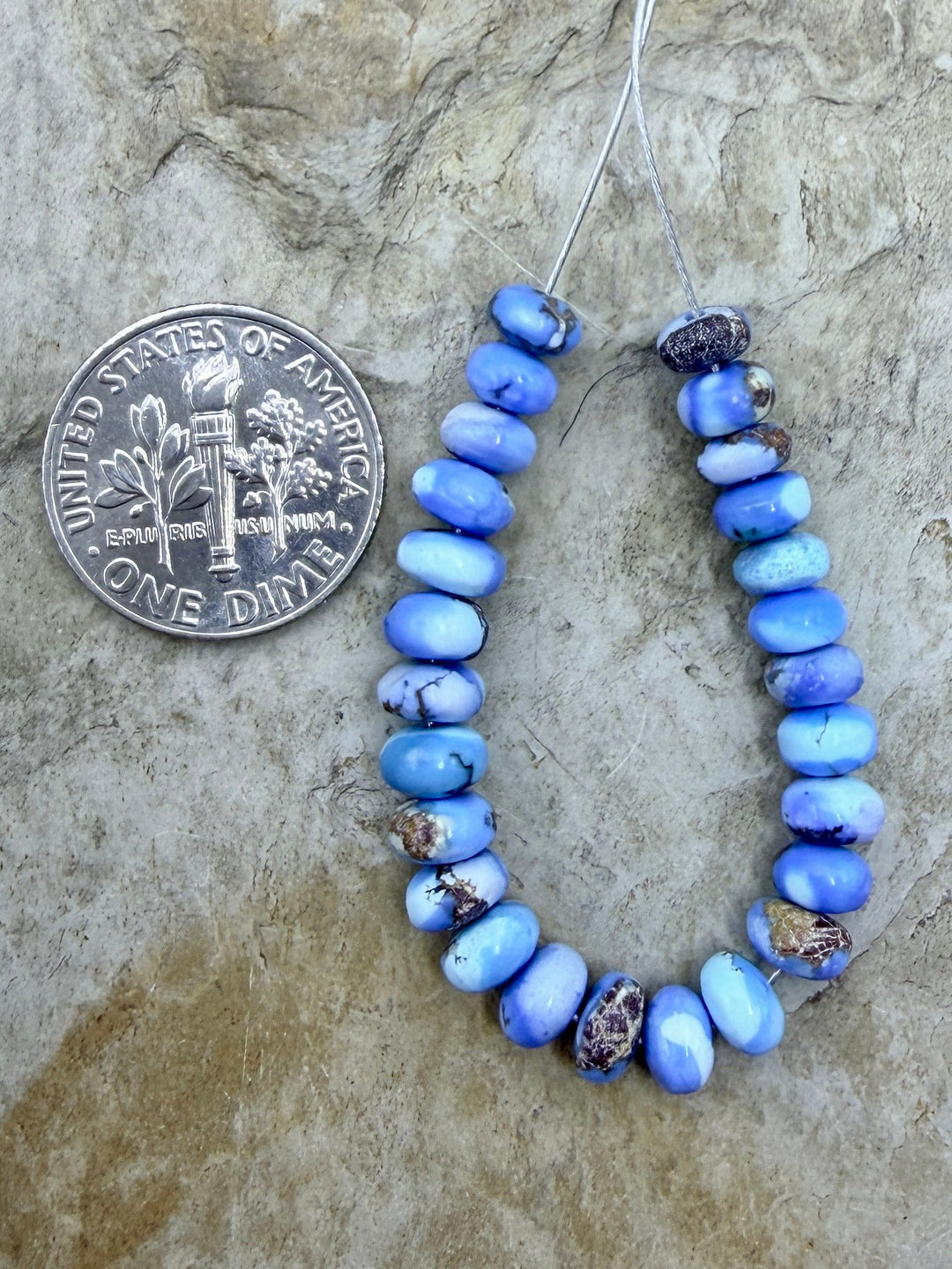 RARE AAA+ Golden Hills Turquoise (Kazakhstan) Handcut 5mm