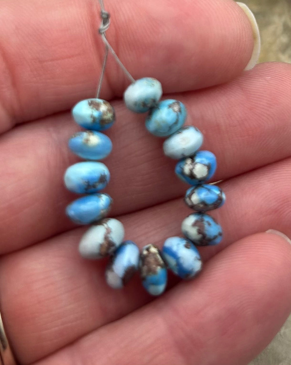 RARE AAA+ Golden Hills Turquoise (Kazakhstan) Handcut 6-7mm