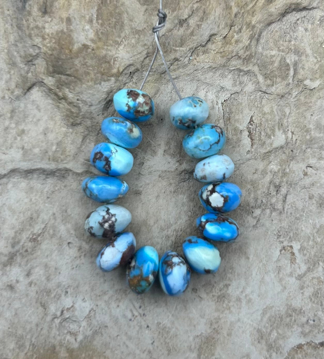 RARE AAA+ Golden Hills Turquoise (Kazakhstan) Handcut 6-7mm