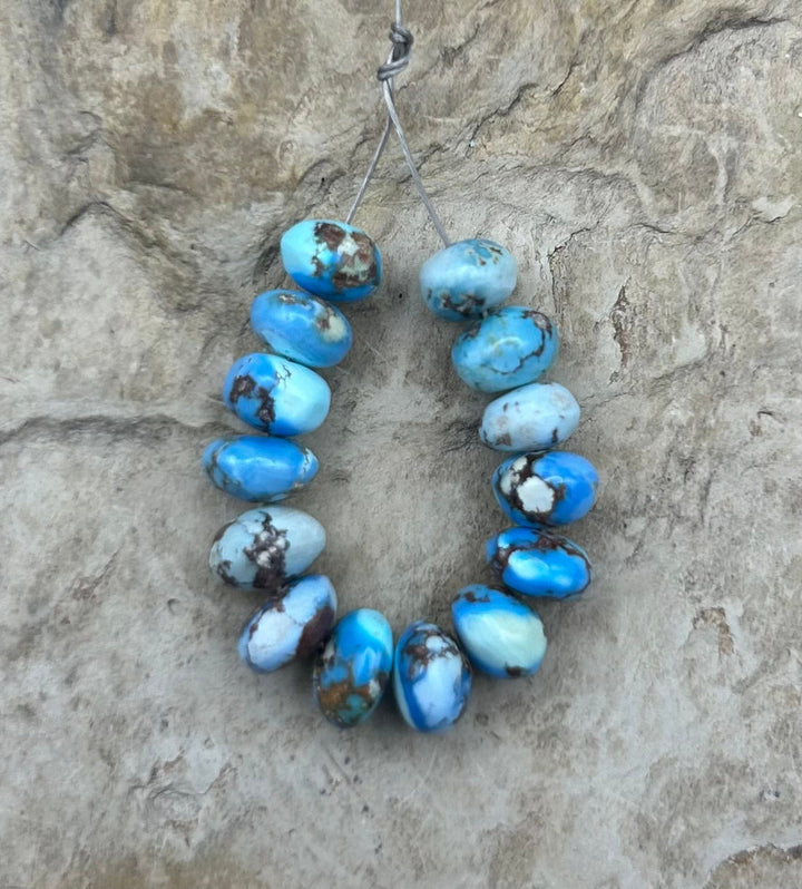 RARE AAA+ Golden Hills Turquoise (Kazakhstan) Handcut 6-7mm