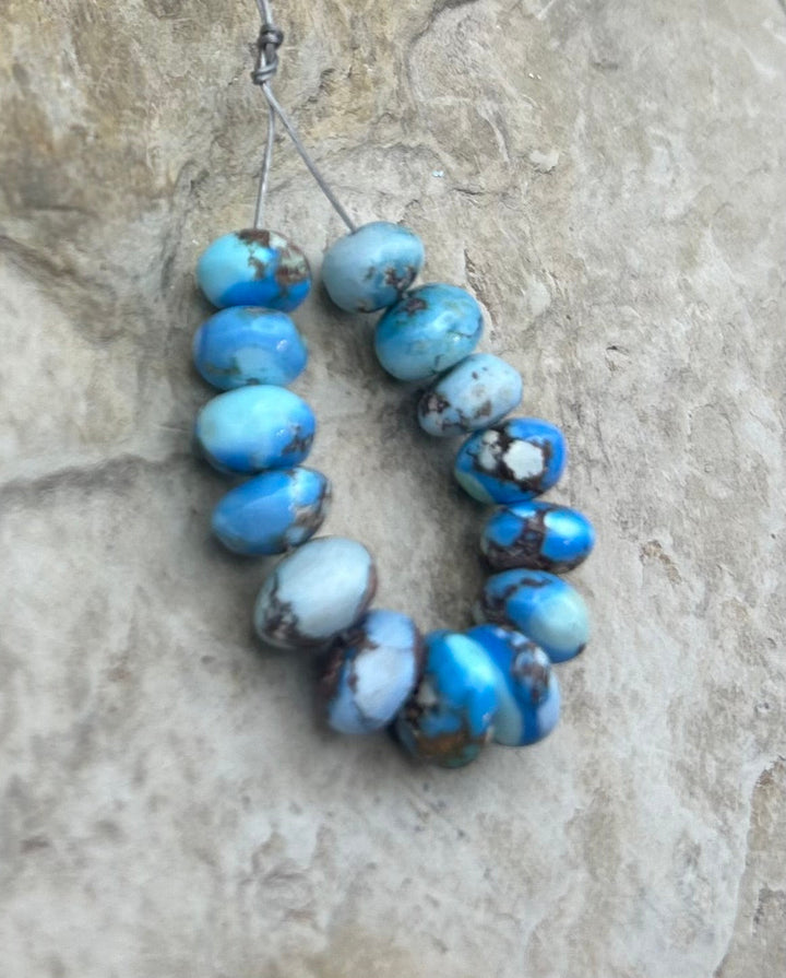 RARE AAA+ Golden Hills Turquoise (Kazakhstan) Handcut 6-7mm