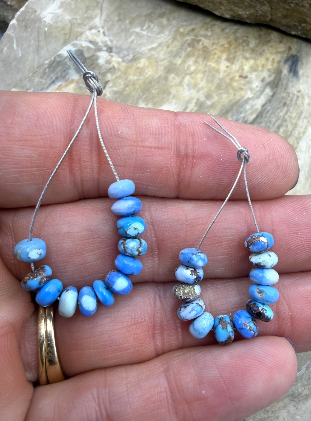 RARE AAA+ Golden Hills Turquoise (Kazakhstan) Handcut 6mm