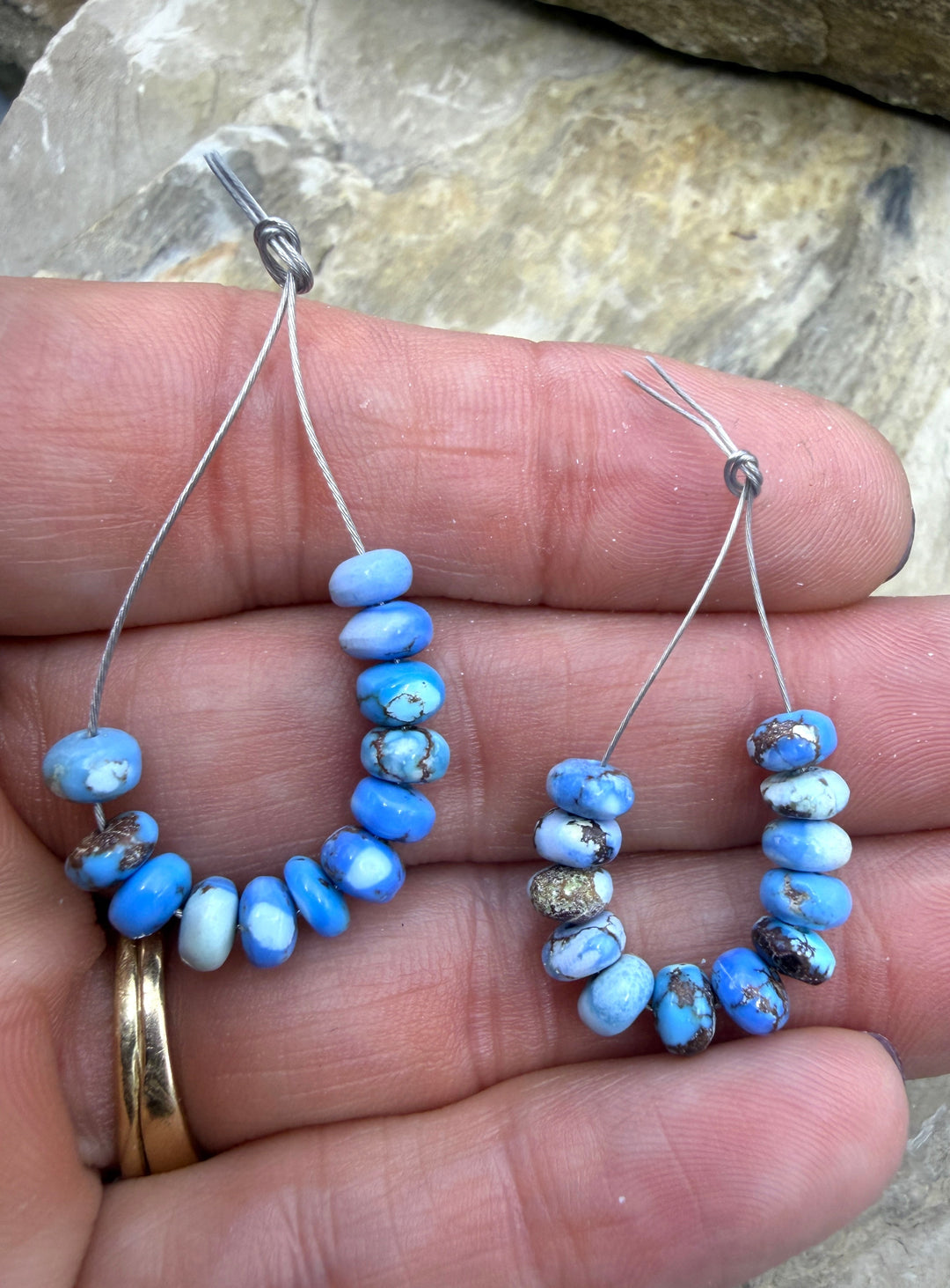 RARE AAA+ Golden Hills Turquoise (Kazakhstan) Handcut 6mm
