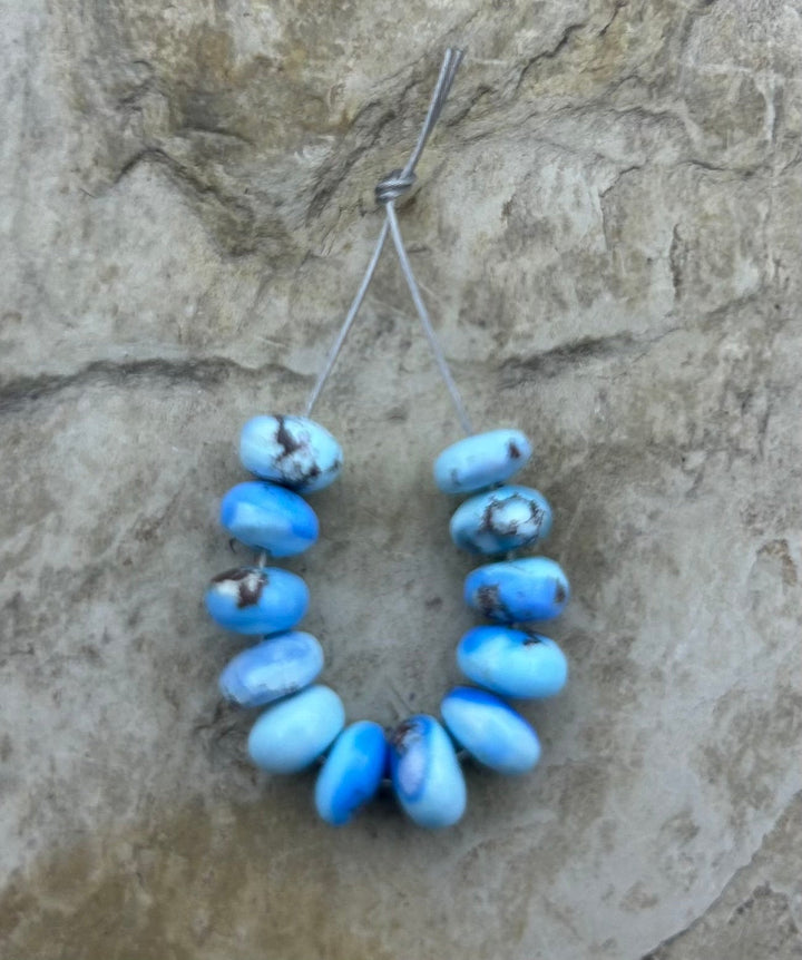 RARE AAA+ Golden Hills Turquoise (Kazakhstan) Handcut 6mm
