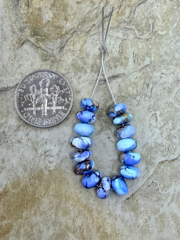 RARE AAA+ Golden Hills Turquoise (Kazakhstan) Handcut 6mm