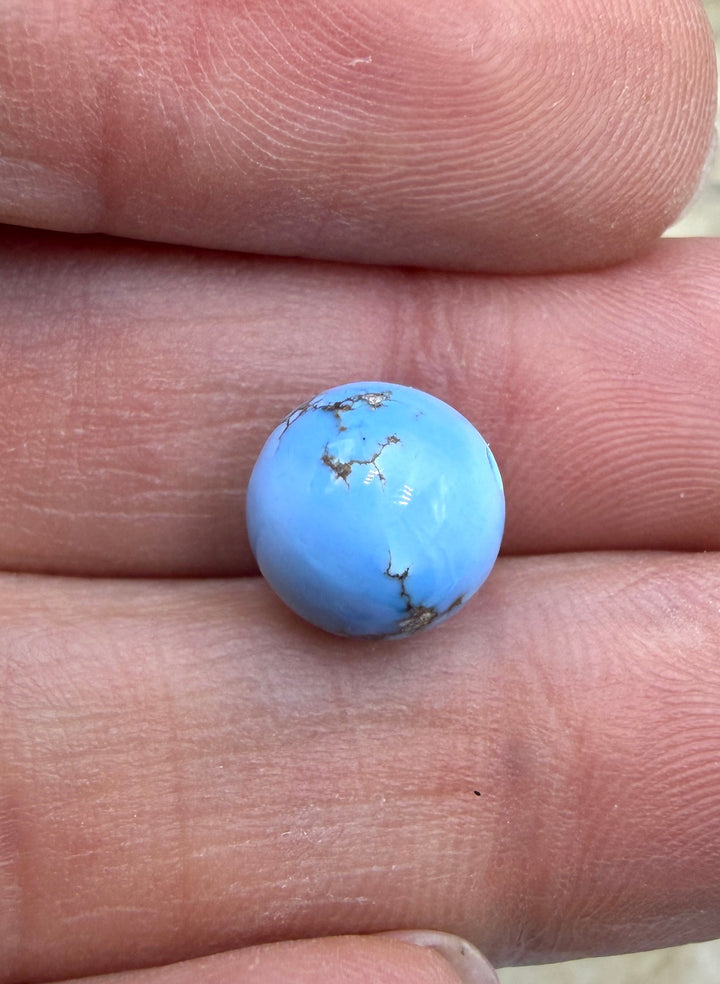 RARE AAA+ Golden Hills Turquoise (Kazakhstan) Handcut 9mm