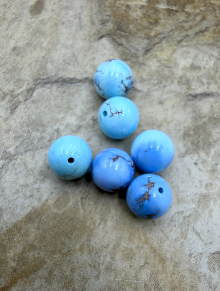 RARE AAA+ Golden Hills Turquoise (Kazakhstan) Handcut 9mm