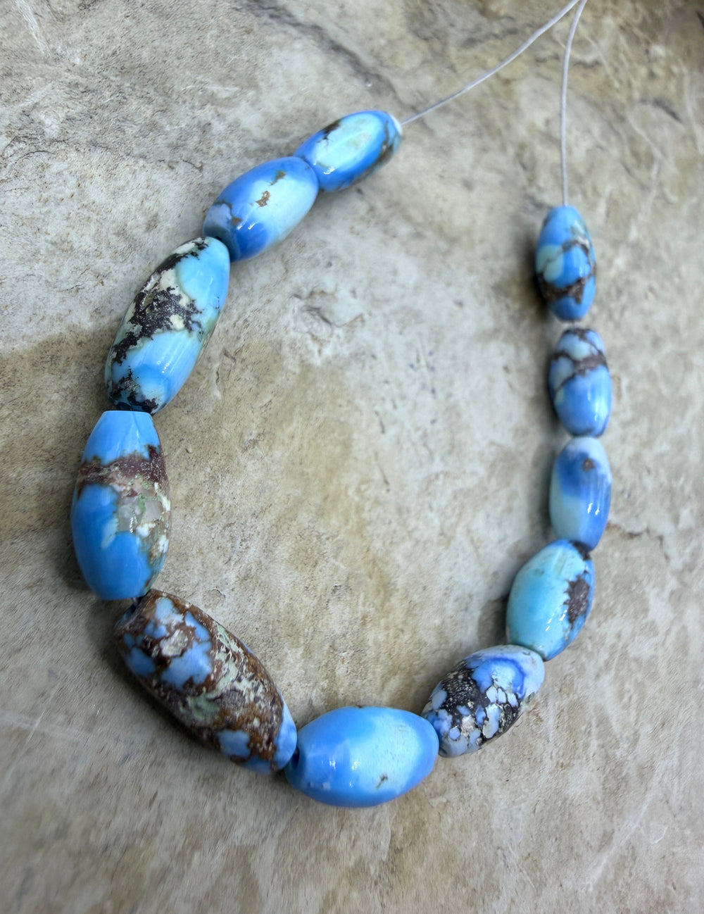 RARE AAA+ Golden Hills Turquoise (Kazakhstan) Handcut Rice