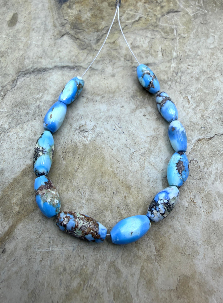 RARE AAA+ Golden Hills Turquoise (Kazakhstan) Handcut Rice