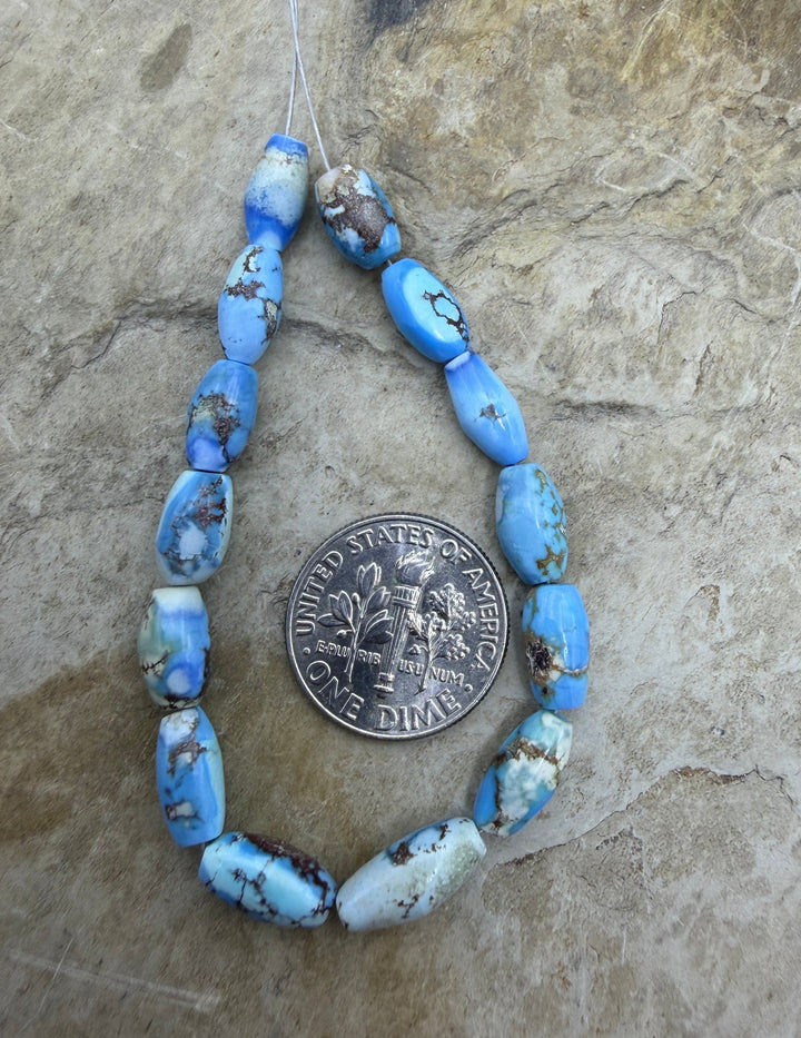 RARE AAA+ Golden Hills Turquoise (Kazakhstan) Handcut Rice