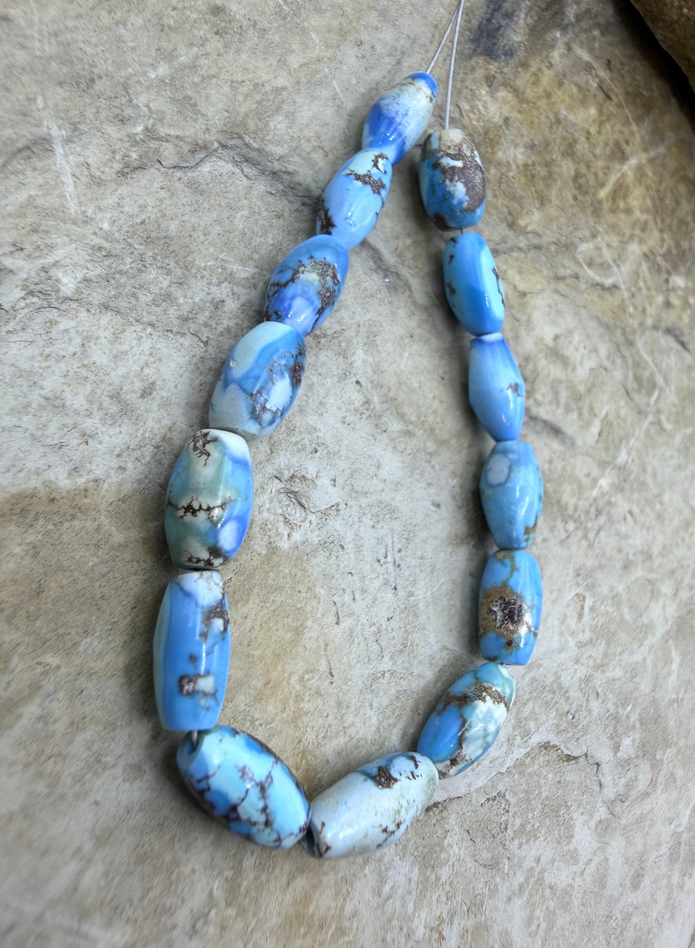 RARE AAA+ Golden Hills Turquoise (Kazakhstan) Handcut Rice