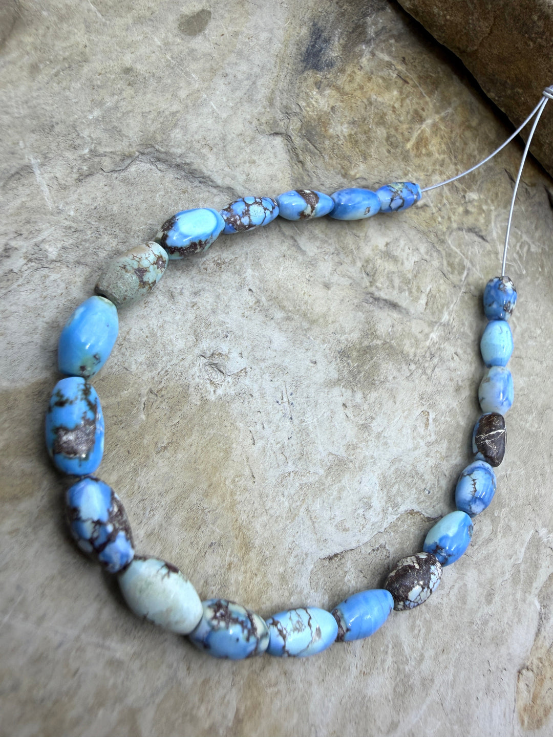 RARE AAA+ Golden Hills Turquoise (Kazakhstan) Handcut Rice