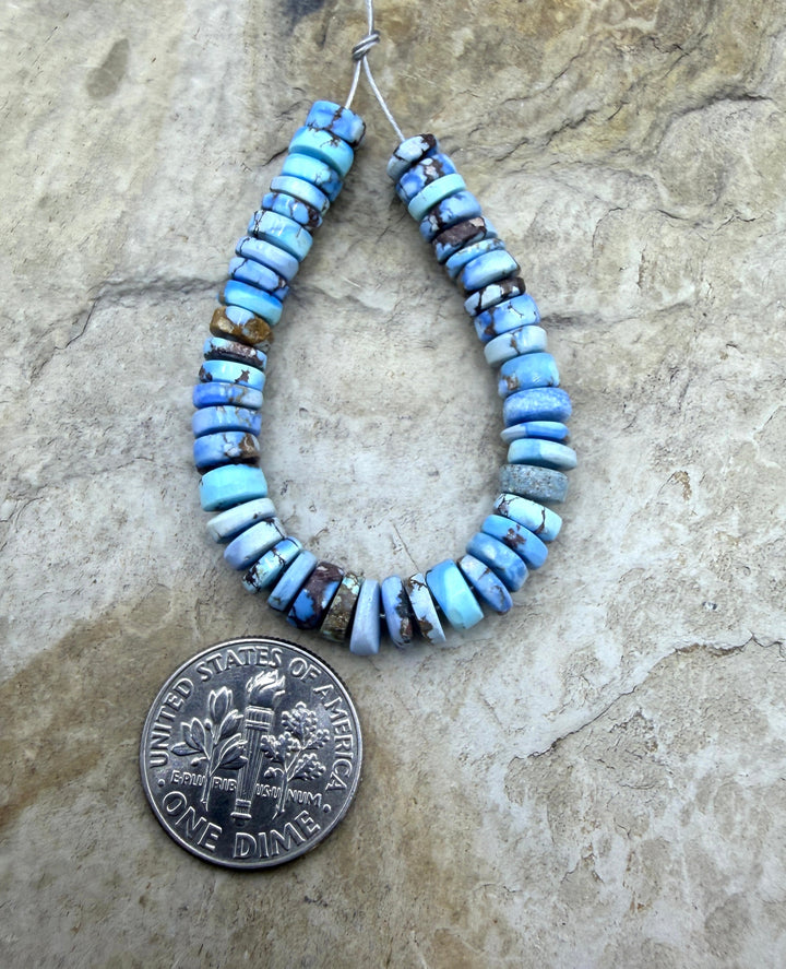 RARE AAA+ Golden Hills Turquoise (Kazakhstan) Heishi Beads