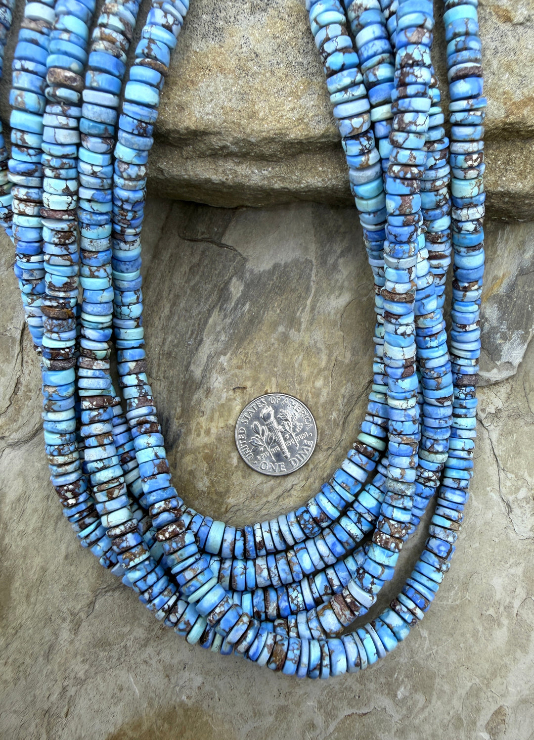 RARE AAA+ Golden Hills Turquoise (Kazakhstan) Heishi Beads