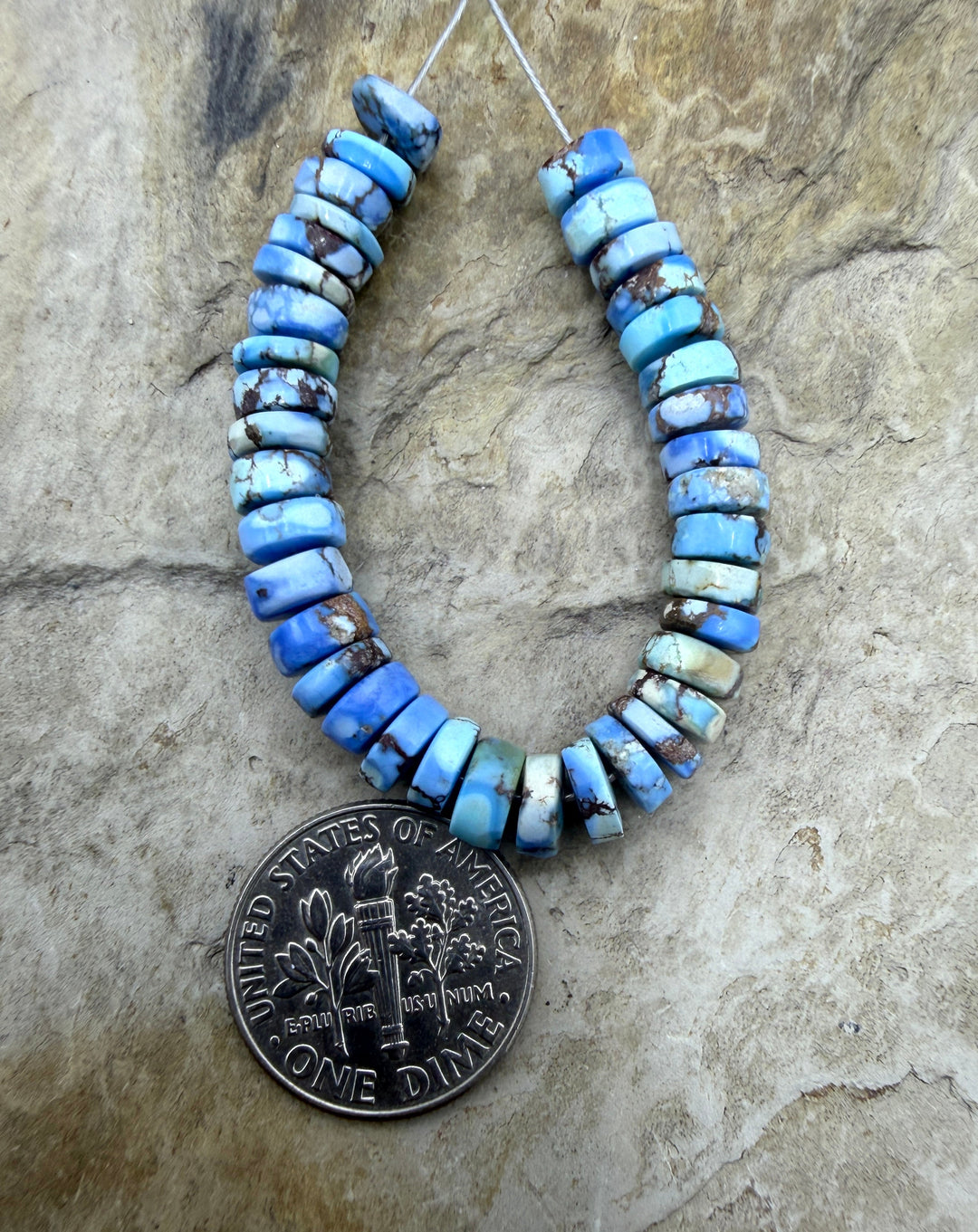 RARE AAA+ Golden Hills Turquoise (Kazakhstan) Heishi Beads