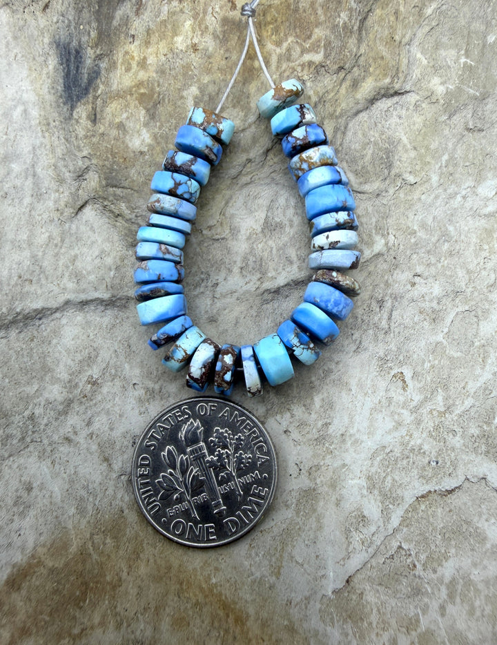 RARE AAA+ Golden Hills Turquoise (Kazakhstan) Heishi Beads