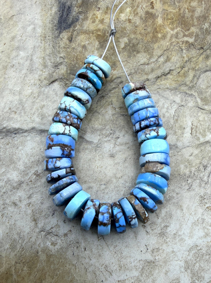 RARE AAA+ Golden Hills Turquoise (Kazakhstan) Heishi Beads