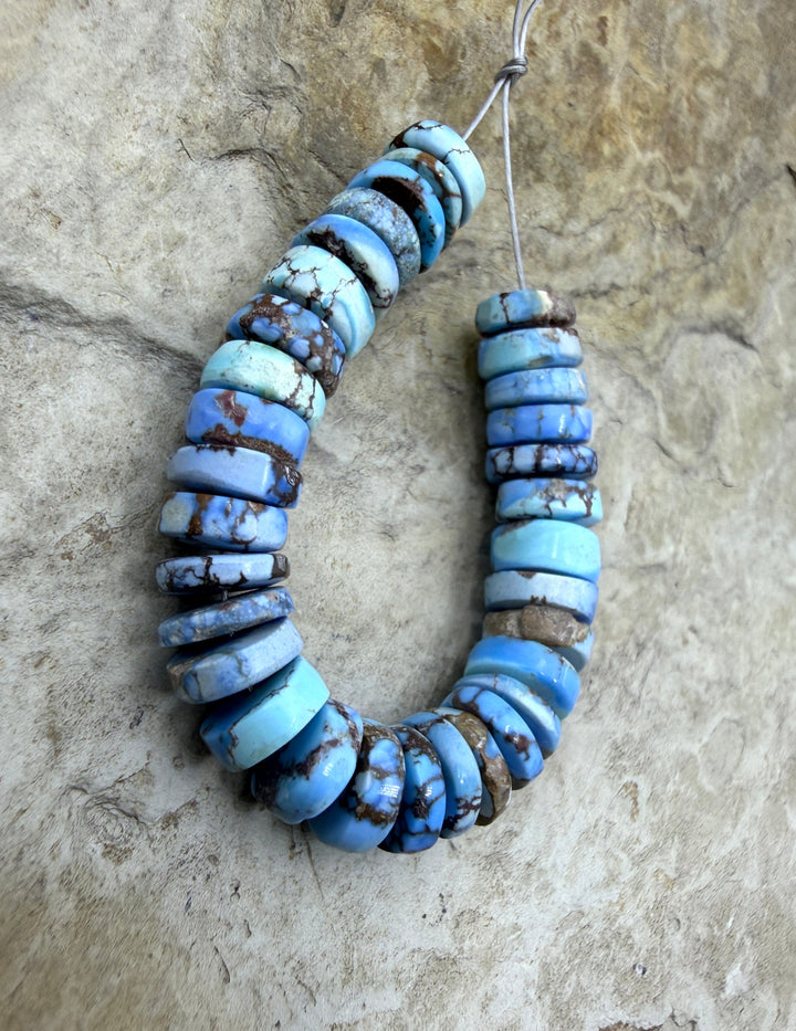 RARE AAA+ Golden Hills Turquoise (Kazakhstan) Heishi Beads