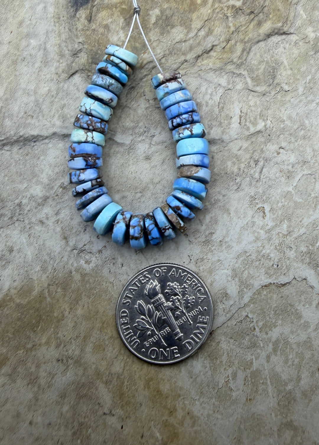RARE AAA+ Golden Hills Turquoise (Kazakhstan) Heishi Beads