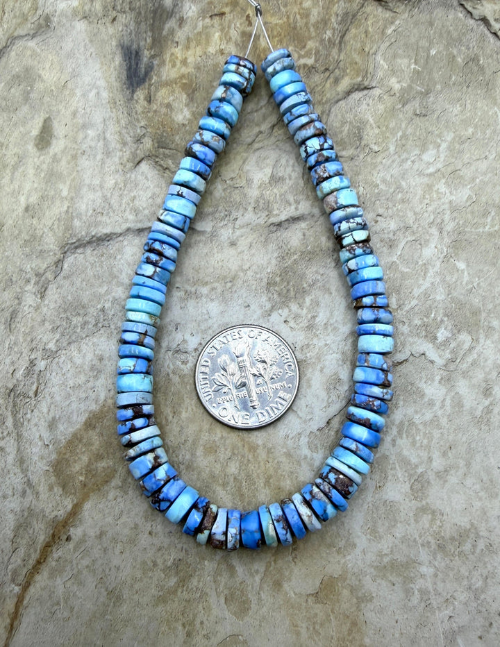 RARE AAA+ Golden Hills Turquoise (Kazakhstan) Heishi Beads