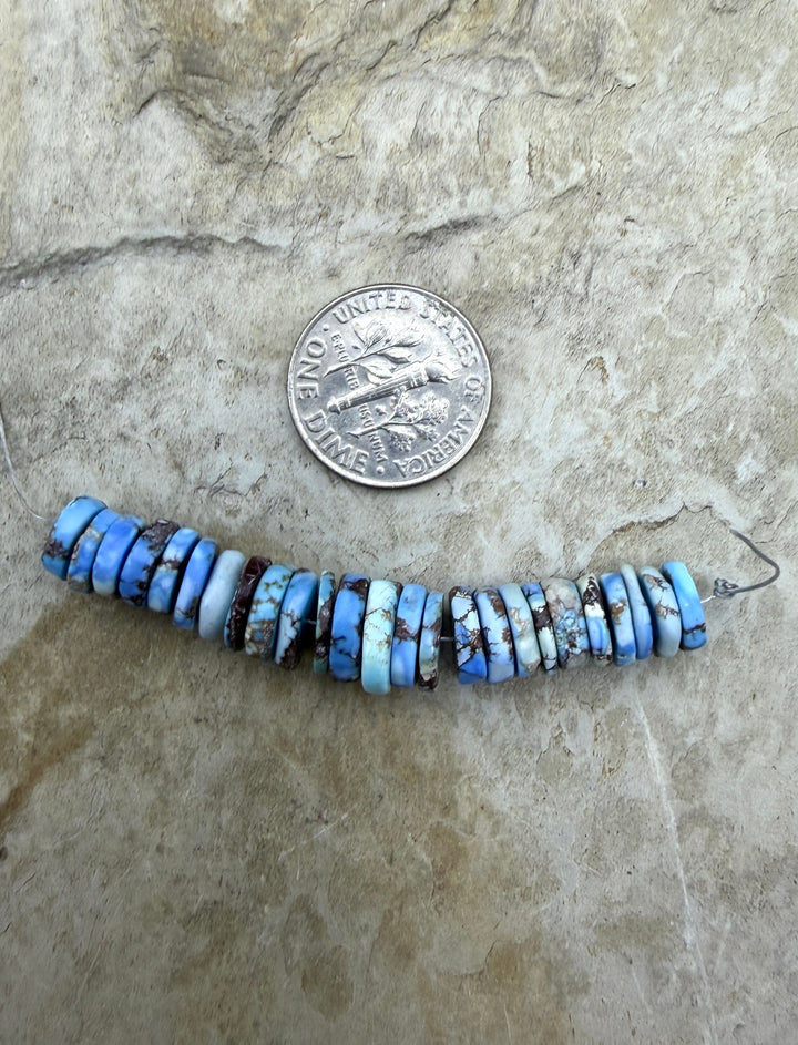 RARE AAA+ Golden Hills Turquoise (Kazakhstan) Heishi Beads