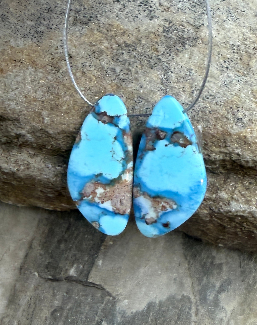 RARE AAA+ Golden Hills Turquoise (Kazakhstan) Matching Pair
