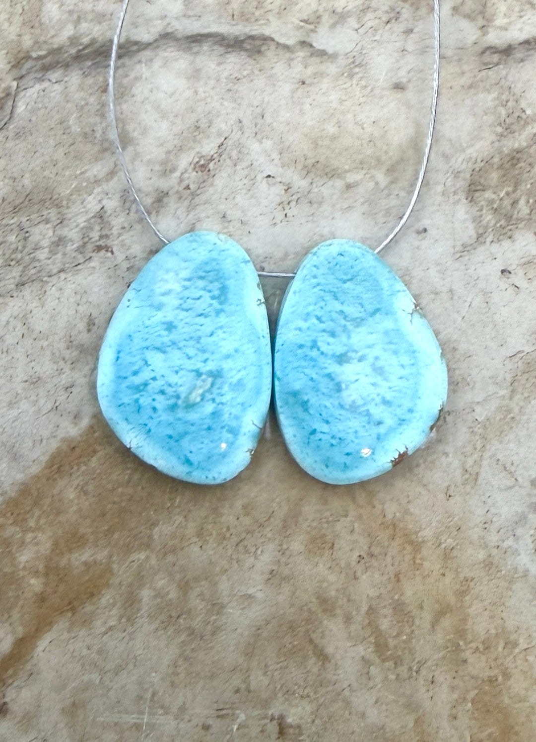 RARE AAA+ Golden Hills Turquoise (Kazakhstan) Matching Pair