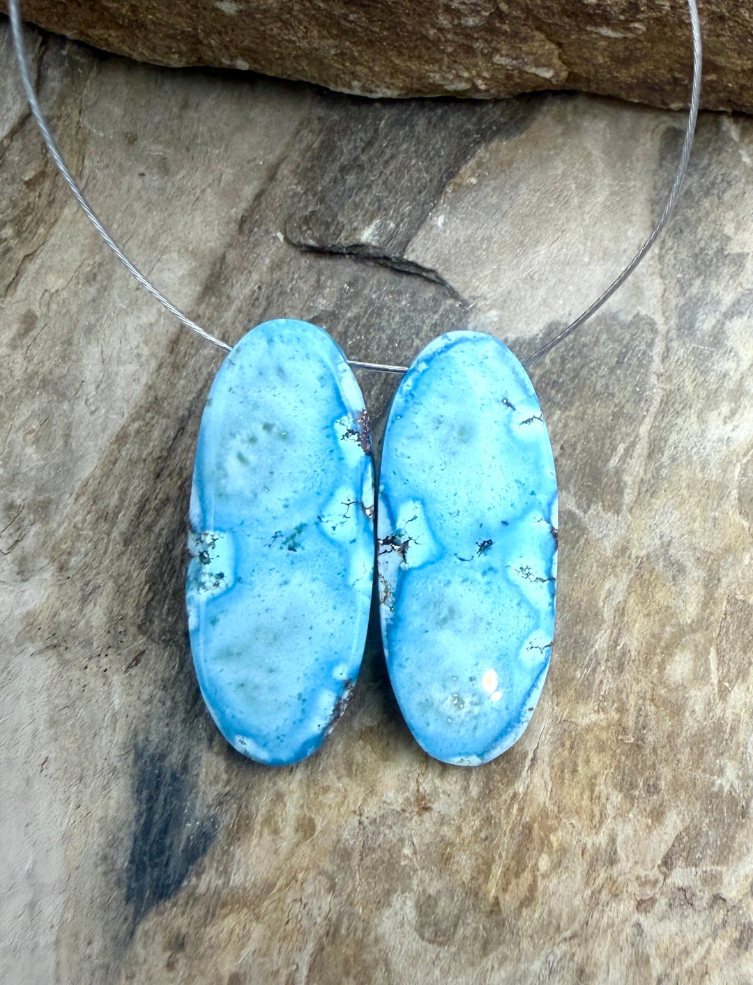 RARE AAA+ Golden Hills Turquoise (Kazakhstan) Matching Pair
