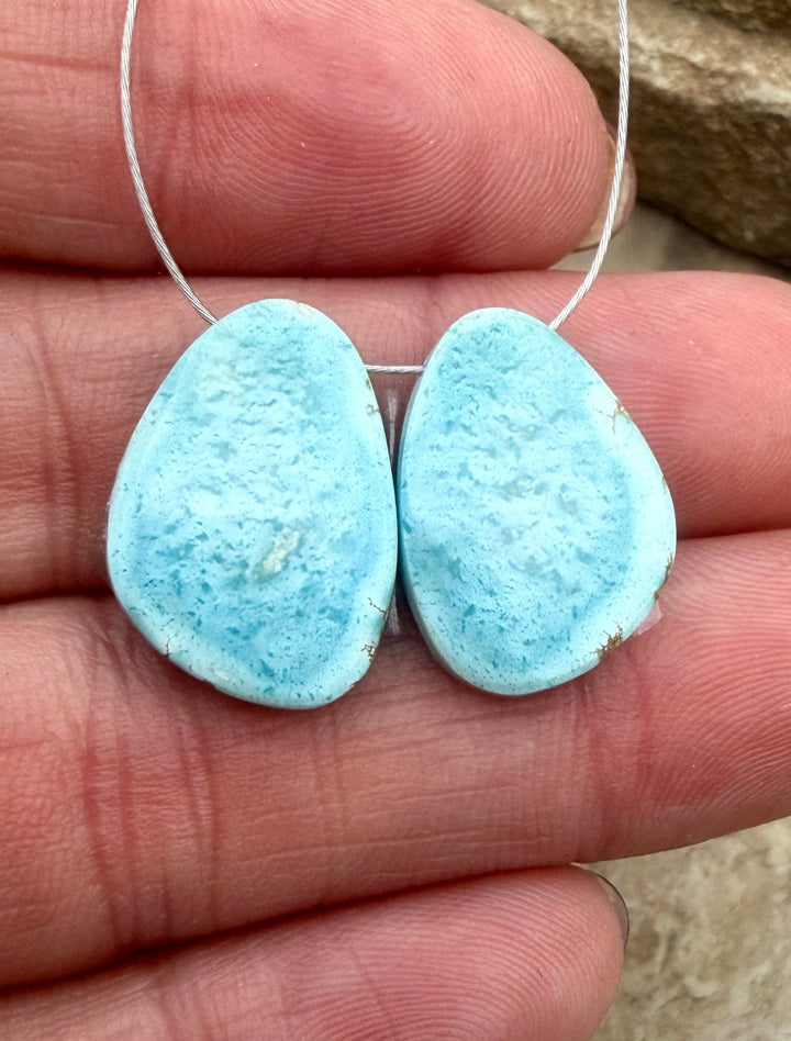 RARE AAA+ Golden Hills Turquoise (Kazakhstan) Matching Pair