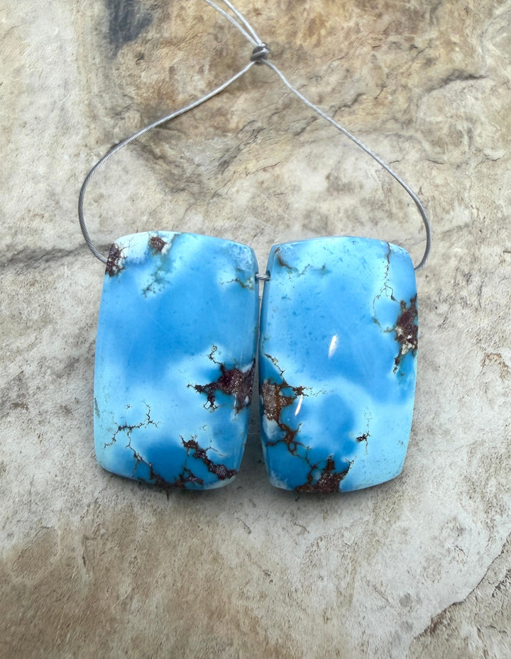 RARE AAA+ Golden Hills Turquoise (Kazakhstan) Matching Pair