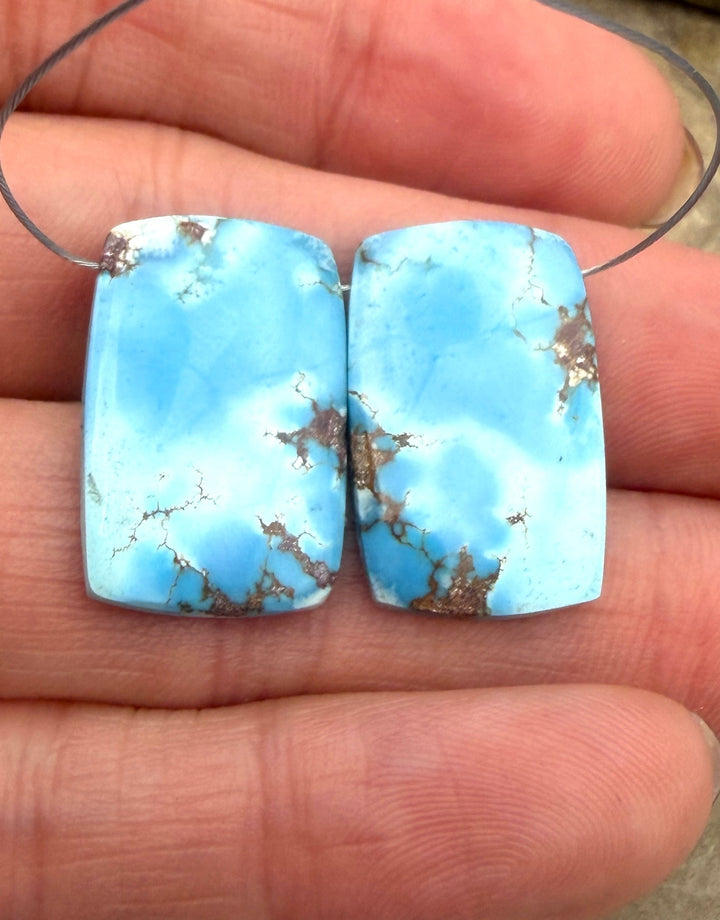 RARE AAA+ Golden Hills Turquoise (Kazakhstan) Matching Pair
