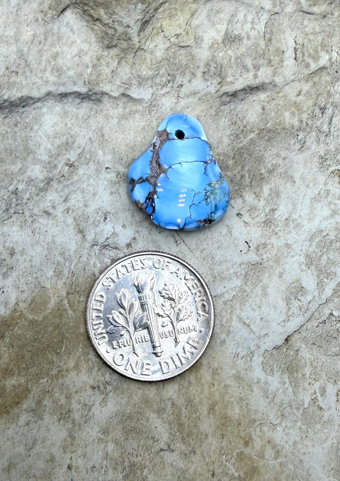 RARE AAA+ Golden Hills Turquoise (Kazakhstan) Nugget Bead