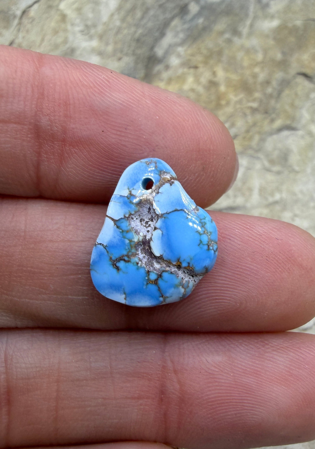 RARE AAA+ Golden Hills Turquoise (Kazakhstan) Nugget Bead