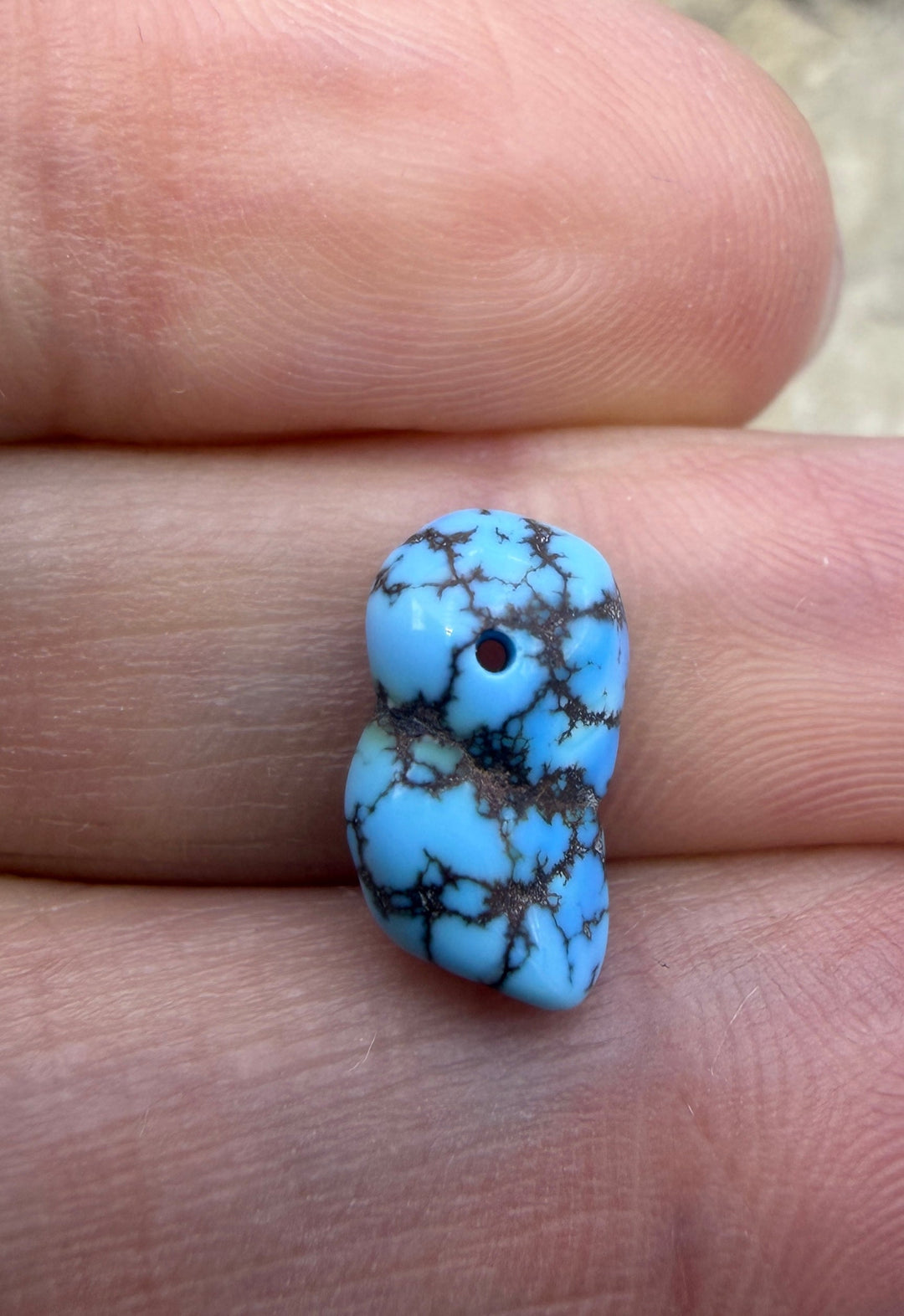 RARE AAA+ Golden Hills Turquoise (Kazakhstan) Nugget Bead