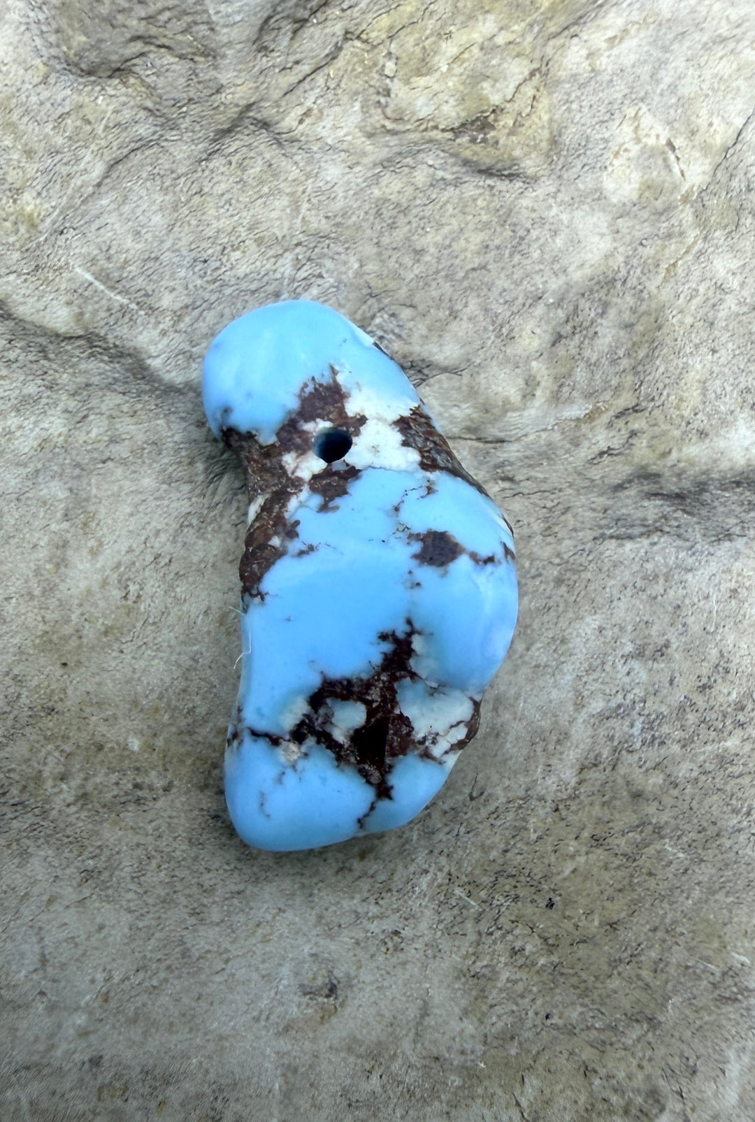 RARE AAA+ Golden Hills Turquoise (Kazakhstan) Nugget Bead