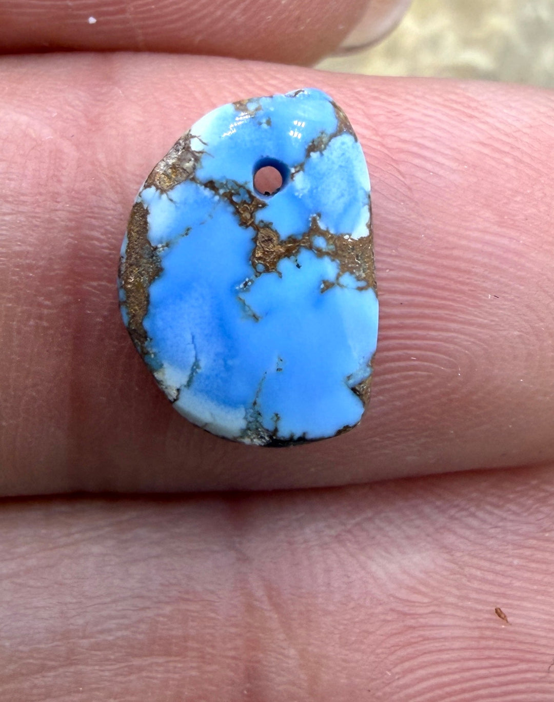 RARE AAA+ Golden Hills Turquoise (Kazakhstan) Nugget Bead