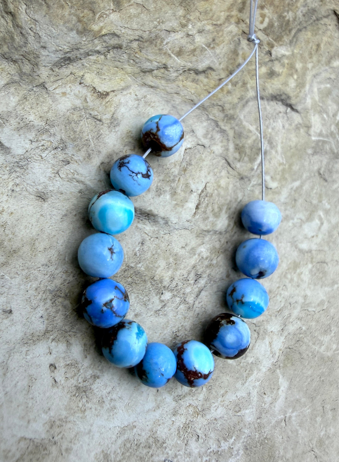 RARE AAA+ Golden Hills Turquoise (Kazakhstan) Round Beads