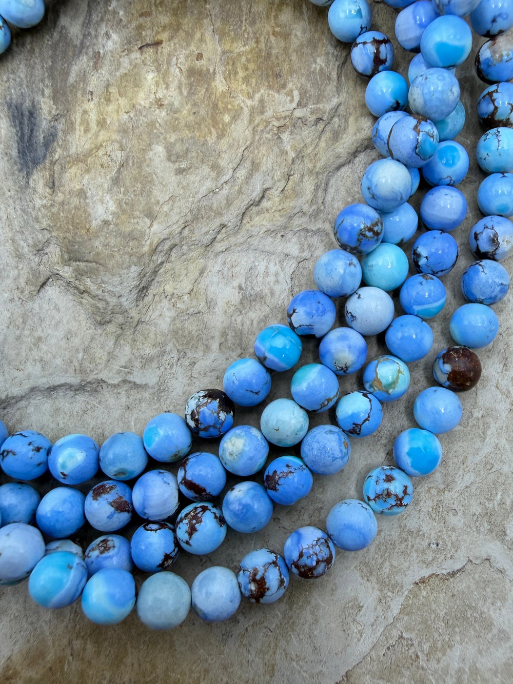 RARE AAA+ Golden Hills Turquoise (Kazakhstan) Round Beads