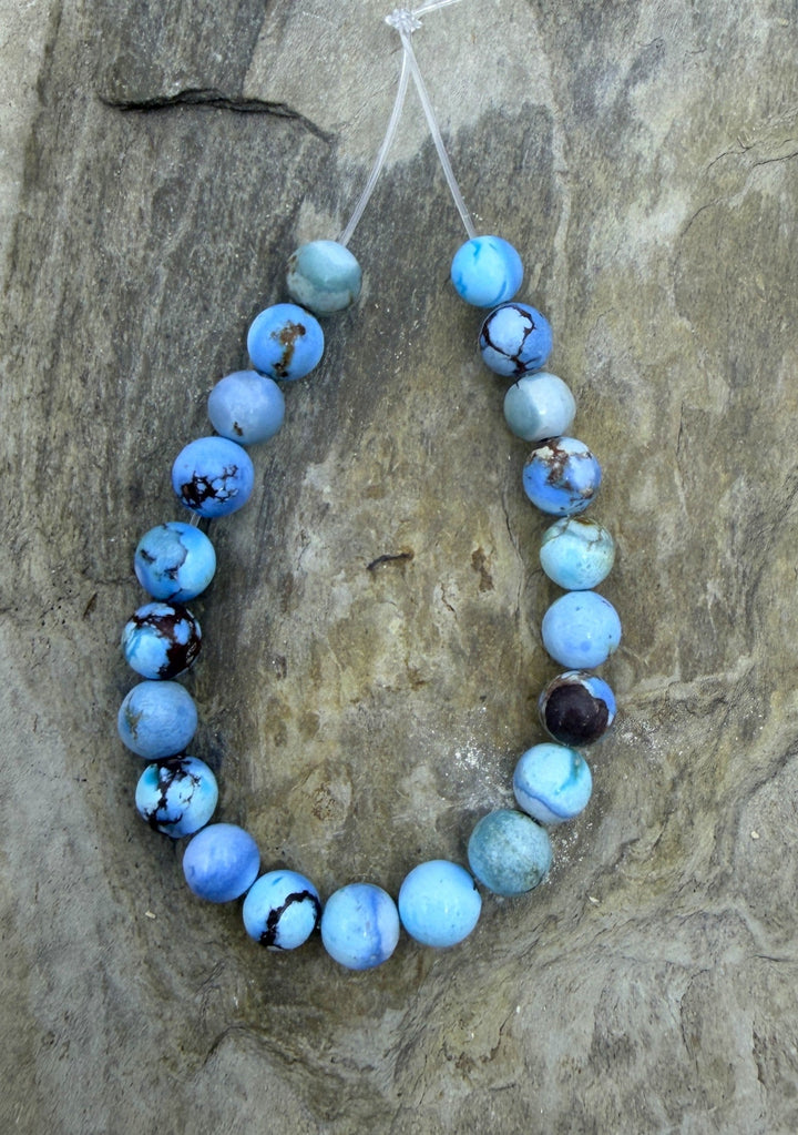 RARE AAA+ Golden Hills Turquoise (Kazakhstan) Round Beads