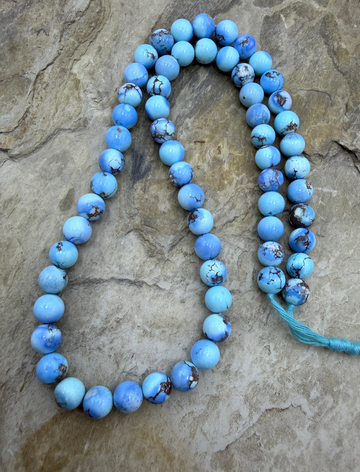 RARE AAA+ Golden Hills Turquoise (Kazakhstan) Round Beads