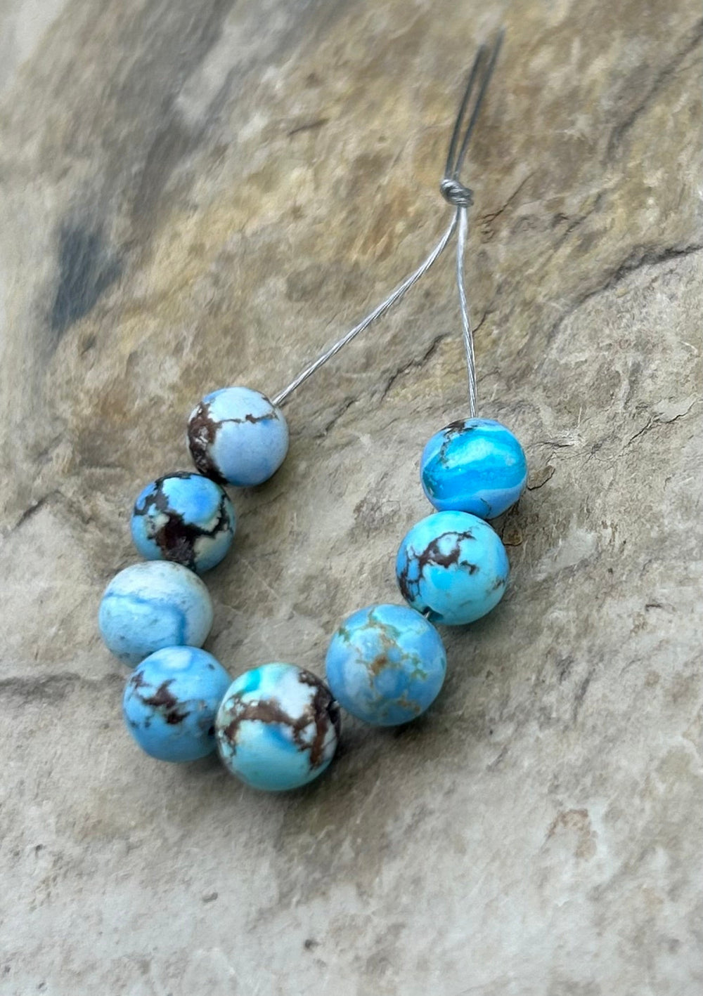 RARE AAA+ Golden Hills Turquoise (Kazakhstan) Round Beads