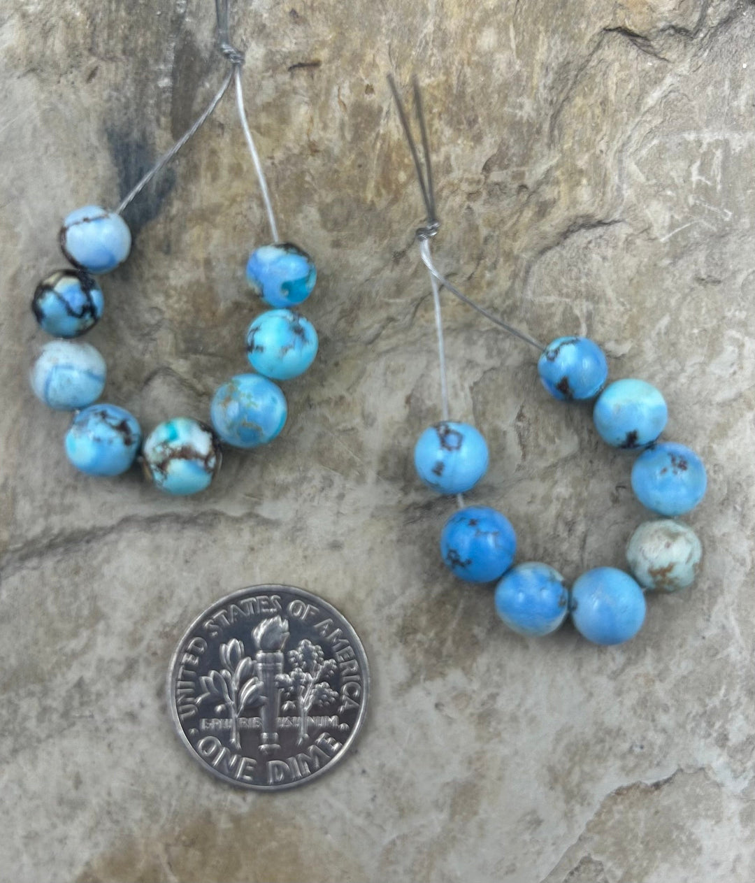 RARE AAA+ Golden Hills Turquoise (Kazakhstan) Round Beads