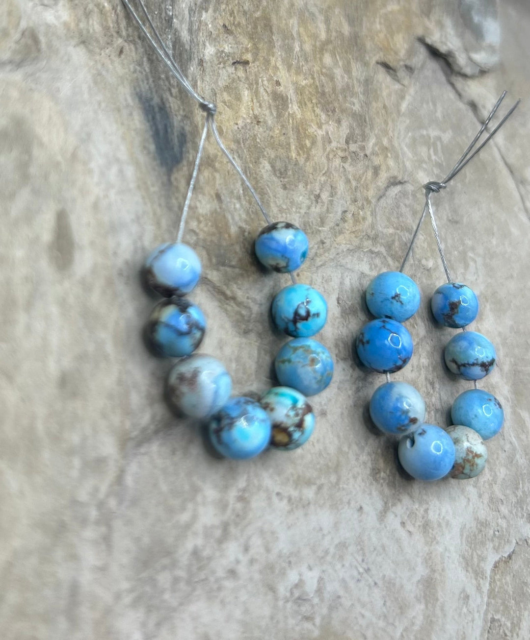 RARE AAA+ Golden Hills Turquoise (Kazakhstan) Round Beads